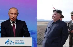 Vladimir Putin y Kim Jong-un.