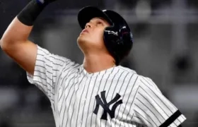 Giovanni Urshela, pelotero colombiano de los Yankees. 