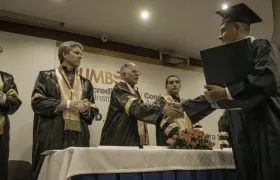 Uno de los graduados.