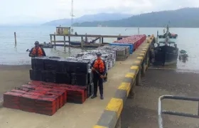 El decomiso se produjo durante un patrullaje de control realizado por la Estación de Guardacostas de Urabá.