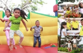 Los niños en el barrio Los Andes.