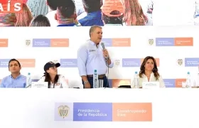 El Presidente Iván Duque durante el Taller Construyendo País, en Pereira.