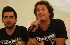 Carlos Vives en rueda de prensa.