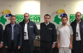 El general (r) Mauricio Santoyo y el abogado Leonardo Pinilla.