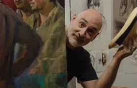 Darío Ortiz, pintor colombiano.