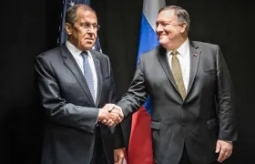 Serguéi Lavrov y Mike Pompeo.