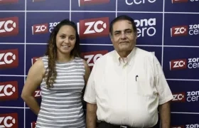 Maria Luisa Noguera, directora ejecutiva de la Regional Norte de Uniandinos, y el presidente de Uniandinos Regional Norte, Carlos Diago Abello.
