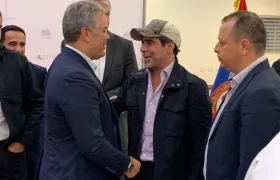 El Presidente de la República, Iván Duque y el Alcalde Alejandro Char.