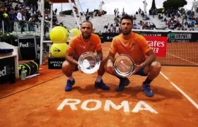 Los colombianos Juan Sebastián Cabal y Robert Farah.