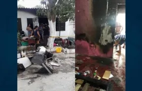 Daños causados en la vivienda.