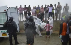 Levantamiento del cuerpo de María José Ortega Ballestas.
