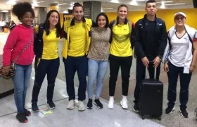 Integrantes de la selección entre ellos Mariana Pajón, Gabriela Bolle, Sharid Fayad y Juan Camilo Ramírez.