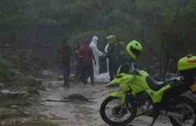 Lugar donde hallaron a la pequeña María José.
