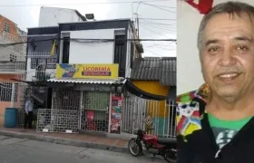 Lugar de los hechos y foto en vida de Pedro Loaiza Morales.