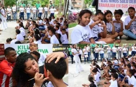 Imágenes de la actividad en el parque Bosques del Norte.