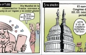 Caricaturas políticas del The New York Times.
