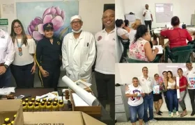 Voluntariado de la empresa Procaps y  la Fundación 'Somos Colombia Avanza' y reclusas de la cárcel El Buen Pastor.