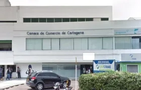 Fachada de la Cámara de Comercio de Cartagena