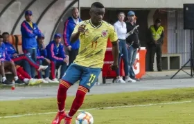 Johan Carbonero, delantero colombiano. 