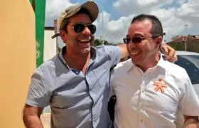 Alcalde de Barranquilla, Alejandro Char, y el director del SENA, Carlos Mario Estrada.