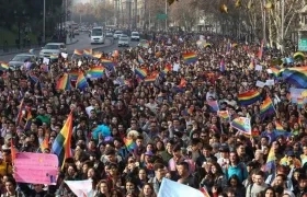 Imagen de los manifestantes.