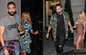 Adel Rami y Pamela Anderson. 