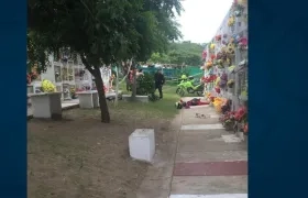 Hombre asesinado en el Cementerio Jardines de Paz