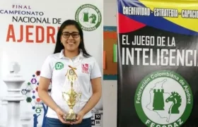 Andrea Albor, ajedrecista barranquillera. 