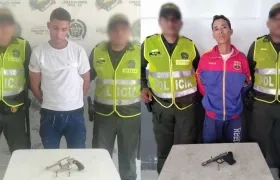Capturados por porte ilegal de armas.