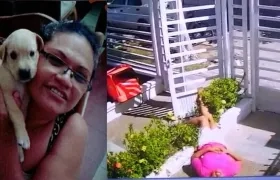 Angélica Ruíz Vega en una foto familiar y el día en que fue asesinada.