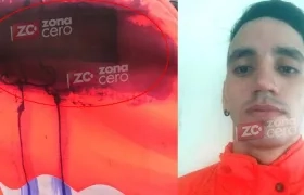 La maleta que usó el asesino y el dueño del canasto, Sebastián Castro Molina.