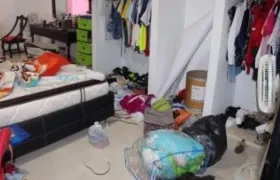 Así quedó la casa de la candidata a la Alcaldía de Malambo, Yenis Orozco.