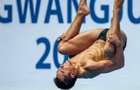 Sebastián Morales, clavadista colombiano. 