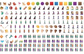 Un grupo de emojis de Google que estarán en Android Q.