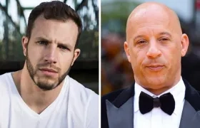 Joe Watts, doble de riesgo, y Vin Diesel, protagonista de 'Rápidos y Furiosos'.