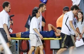 Así salió de la cancha Marco Asensio.