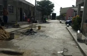 Barrio Malvinas, donde ocurrieron los hechos.