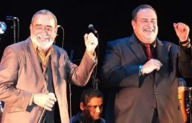 El salsero Andy Montañez y su hijo 'Andicito'.