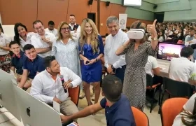 Imágenes del lanzamiento del programa en alianza entre el Sena, Alcaldía de Barranquilla y Amazon Web Services.