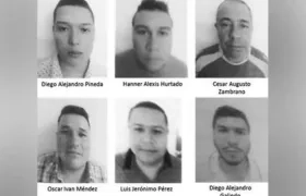 Los seis imputados por el hecho.