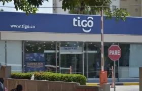 Una de las sedes de Tigo, en Barranquilla.