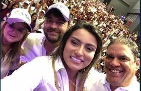 Elsa Noguera, Jaime Pumarejo, Heidy Barrera y Ernesto Crissien.