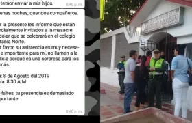 La Policía permanece en la Institución Educativa Betania Norte.
