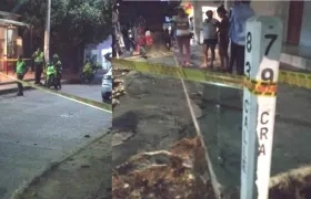 En esta esquina de San Salvador resultó herido Samuel José Pacheco Anillo.