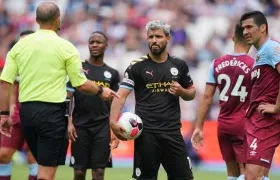 Sergio Agüero marcó un penal.