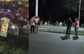 Imágenes minutos después del accidente.