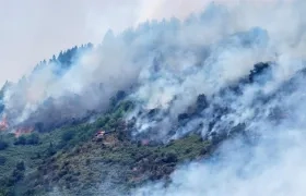 Imagen del incendio.