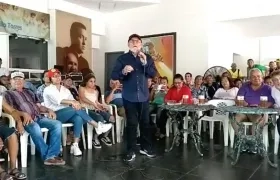 Bernardo Hoyos Montoya, durante su intervención del domingo.