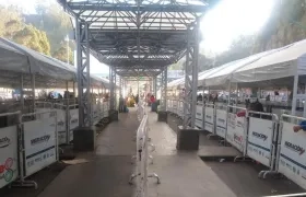 Puente de Rumichaca a las 6 de la tarde de este domingo 15 de agosto.