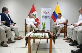 El Presidente Iván Duque y su homólogo Martín Vizcarra.